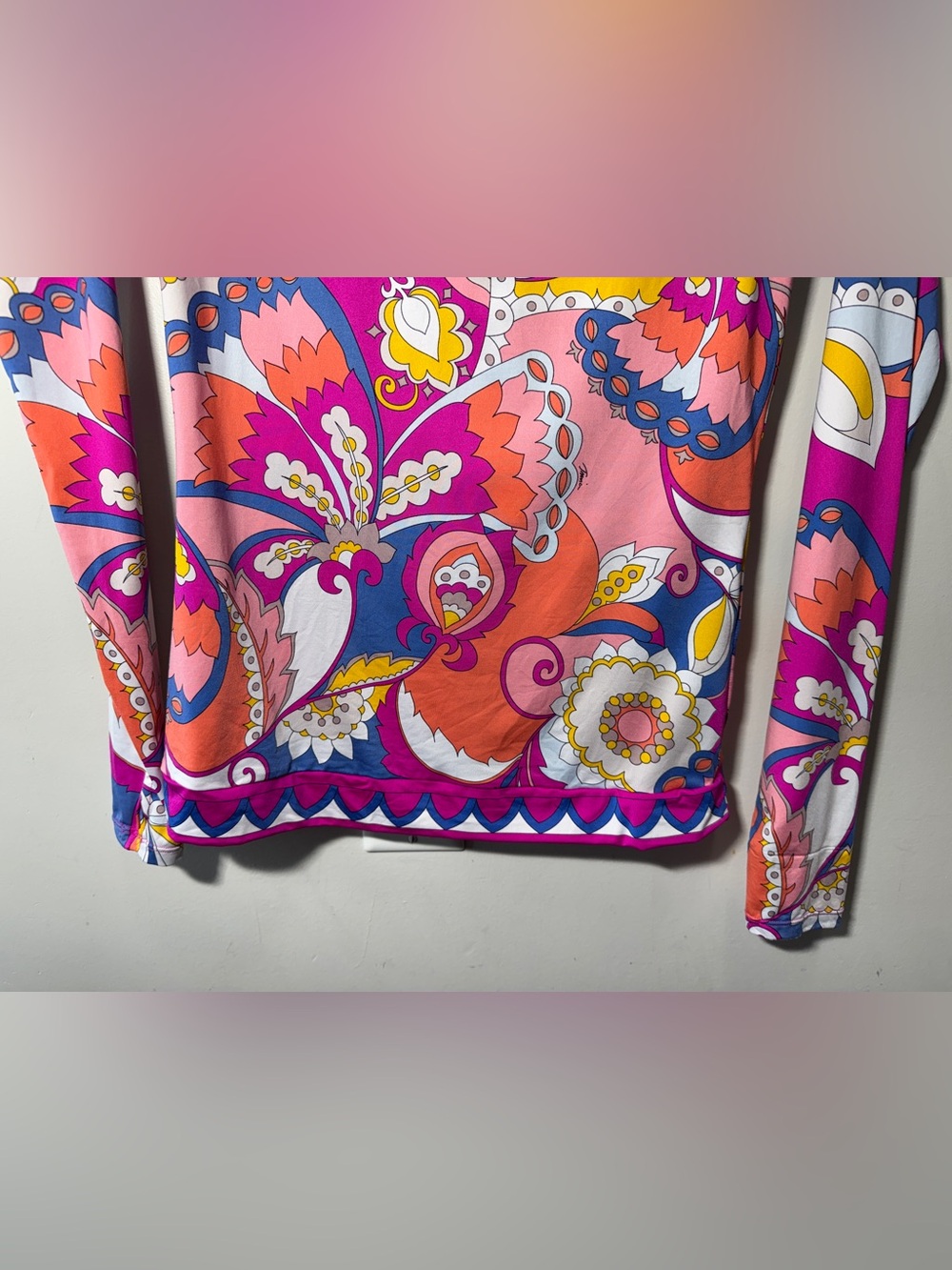 Trina Turk Sevilla Long-sleeve Rashguard Size Large - Picture 4 of 12